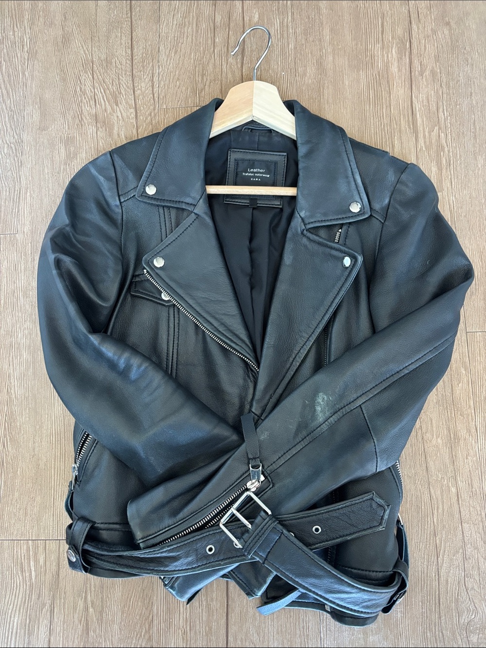 ZARA Real Leather Jacket | Size Small